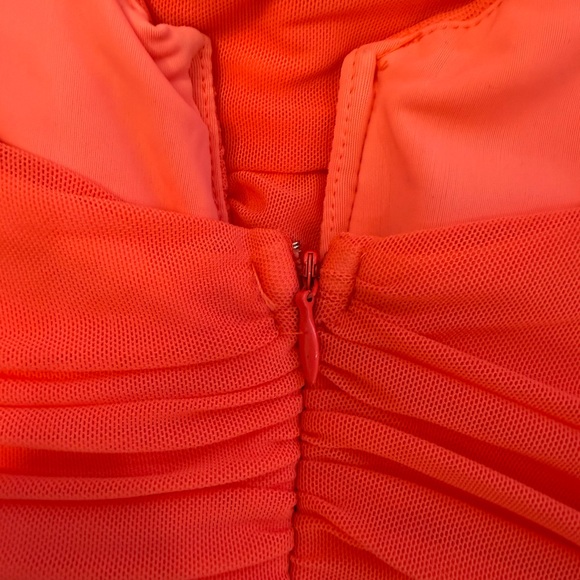 Pink Ruched Spaghetti-Strap Dress - Picture 3 of 4